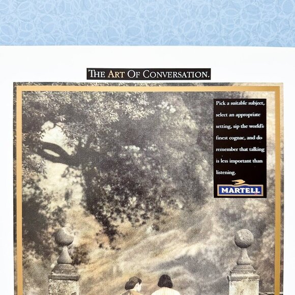Vintage Martell Cognac Ad | Luxe Equestrian Bar Print | French Lounge Art - Picture 3 of 7